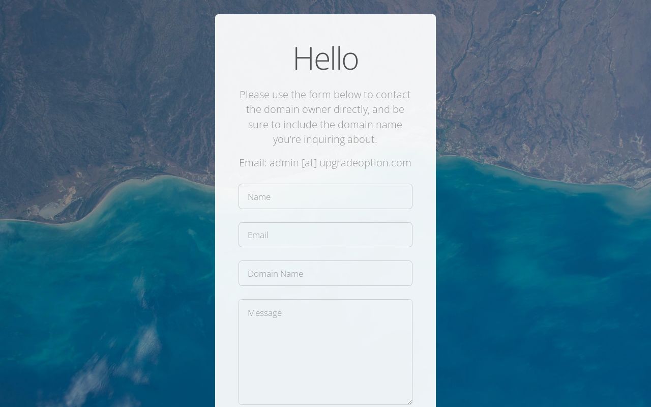 Contact Domain Owner